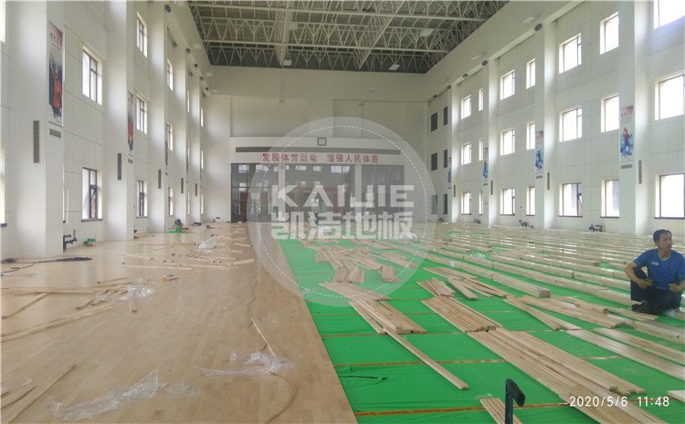 中國空中交通管制綜合訓練場籃球館木地板案例