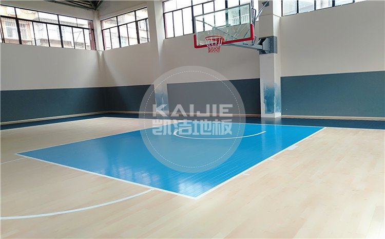 云南昆明五華區青少年宮籃球館木地板——凱潔體育地板