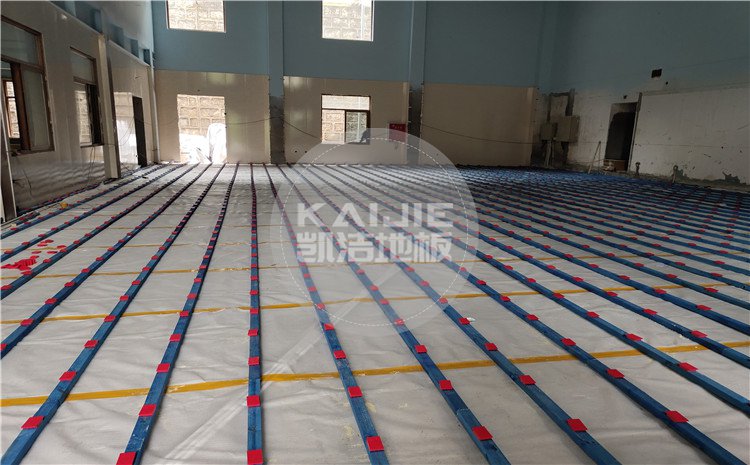 四川勞研科技有限公司籃球館木地板案例—凱潔體育木地板廠家