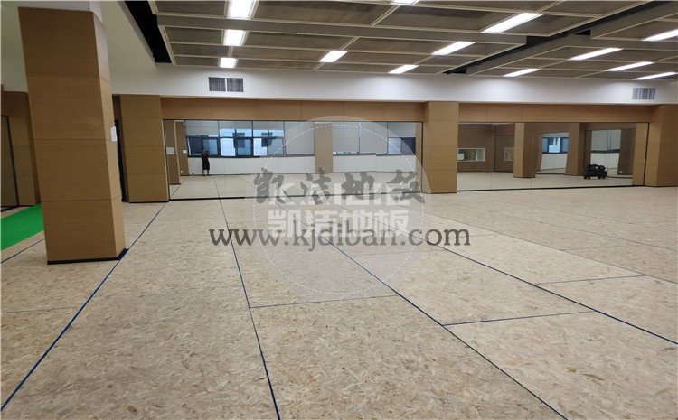 凱潔杭州高級中學錢江校區形體房木地板項目-凱潔體育木地板廠家